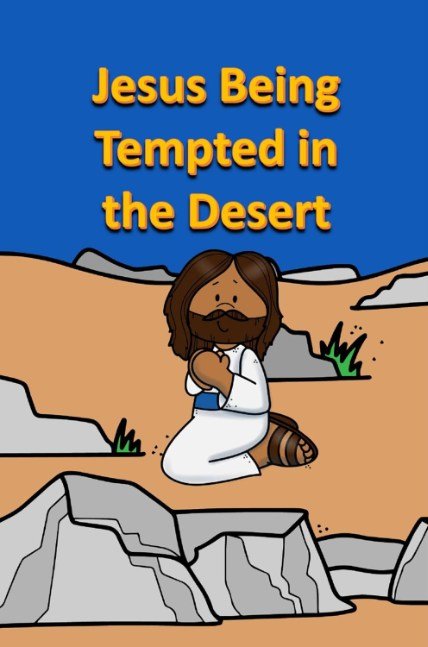 Jesus Being Tempted in the Desert (Bible for Children)